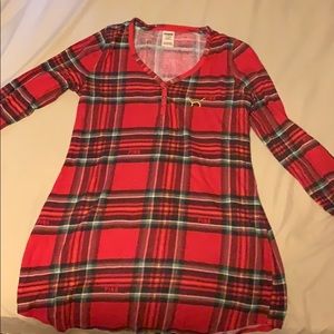 Plaid PINK nightgown never worn
